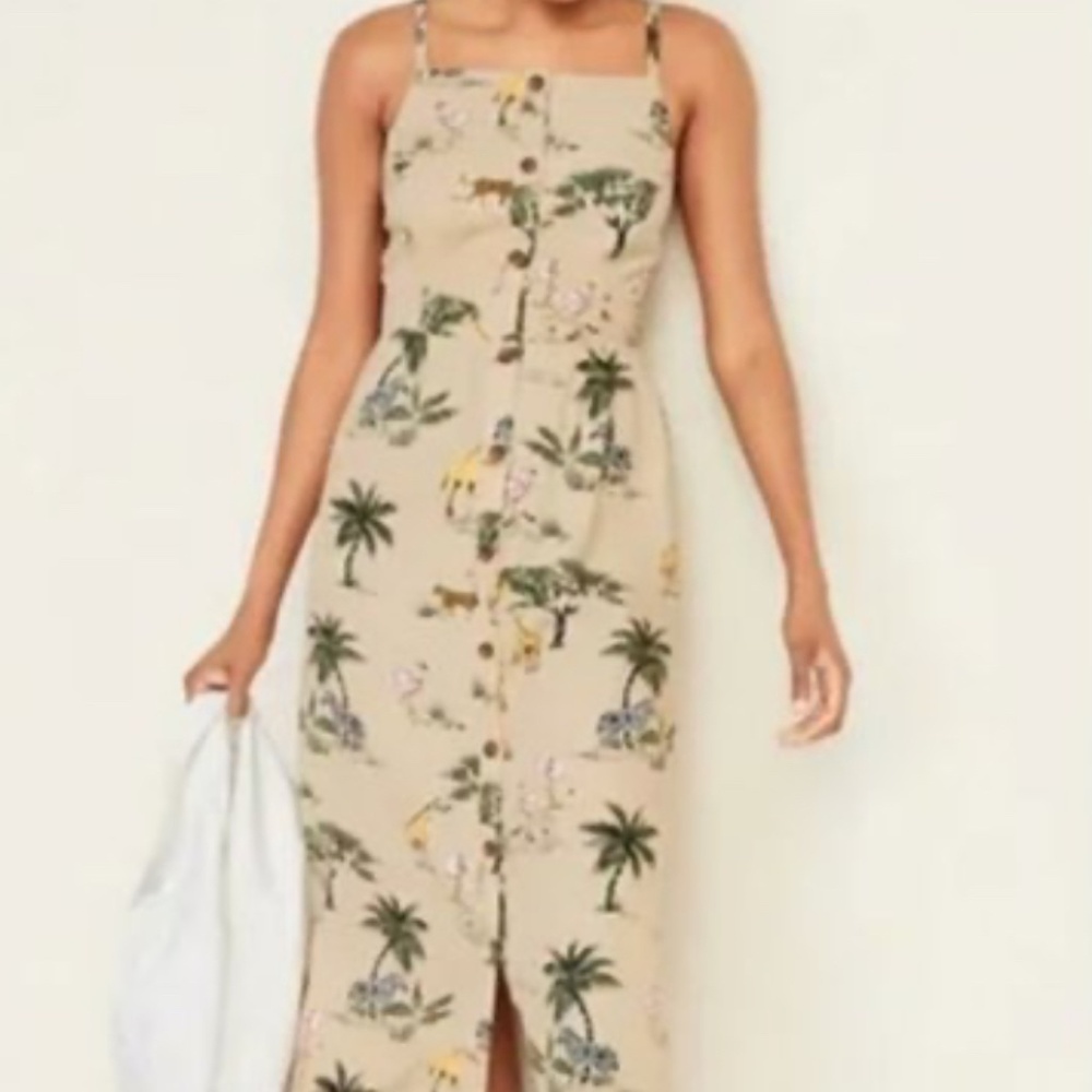 Long jumper, animal, print dress